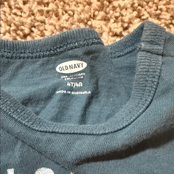 Old Navy Teal Long Sleeve Graphic Tee - Picture 2 of 2
